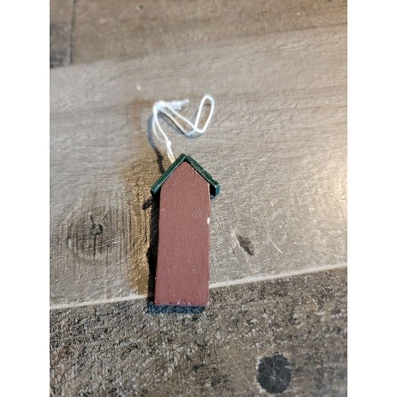 Mini wooden bird house ornament xmas - Picture 3 of 3